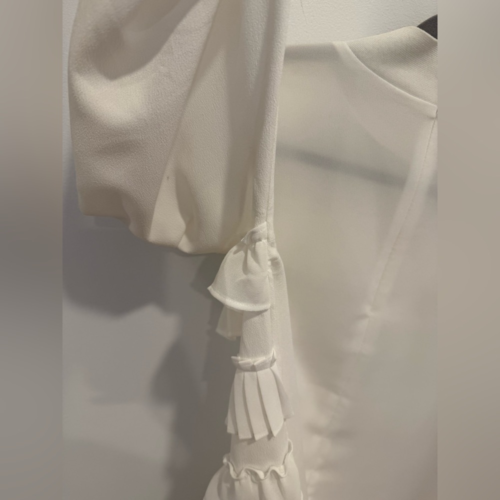 NWOT Twinset White Blouse Long Sleeves - Picture 8 of 9